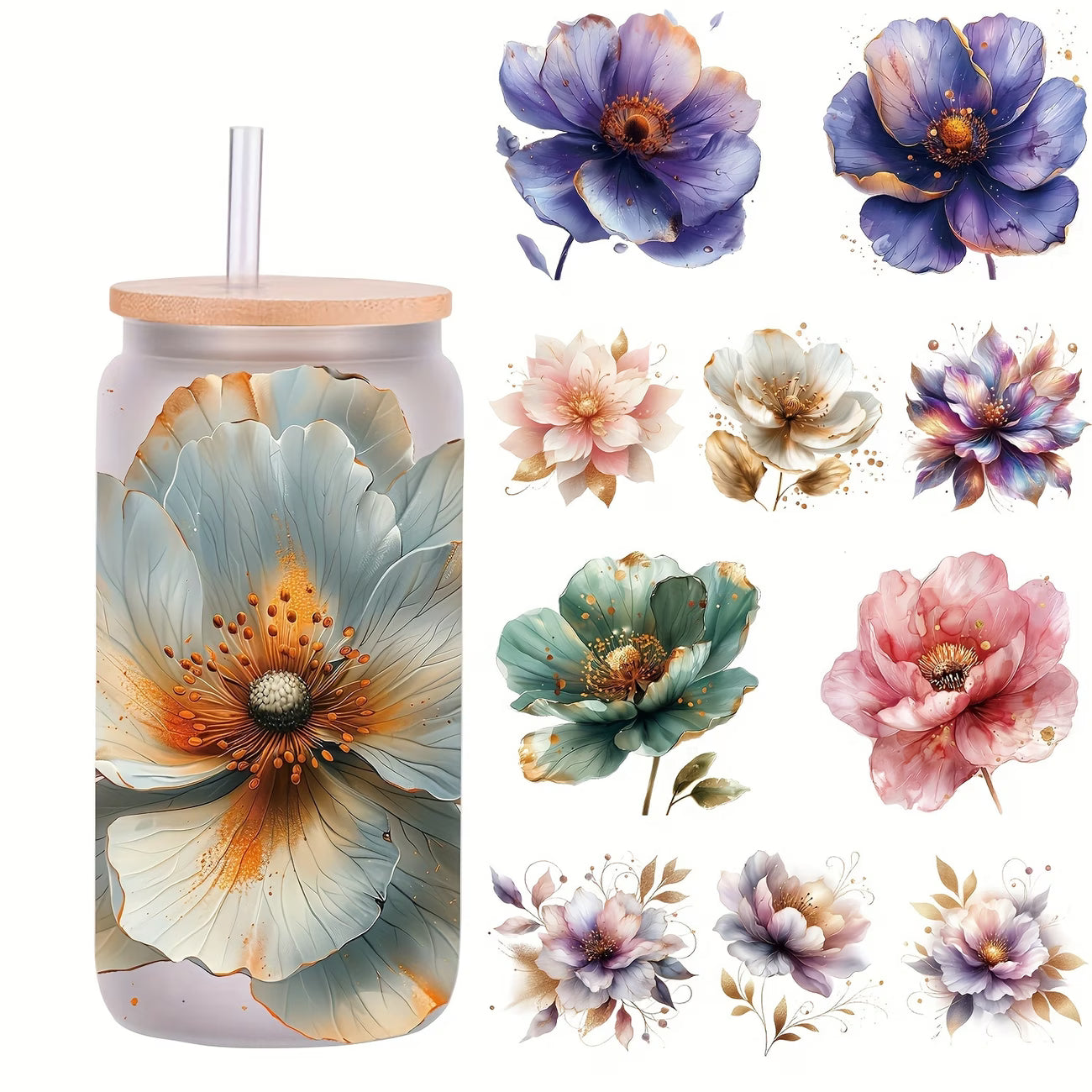 YOLELUX Tumbler Flowers - Collection Florale Exclusive