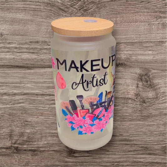 YOLELUX Makeup Tumbler 16oz - Édition Beauté avec Paille et Couvercle