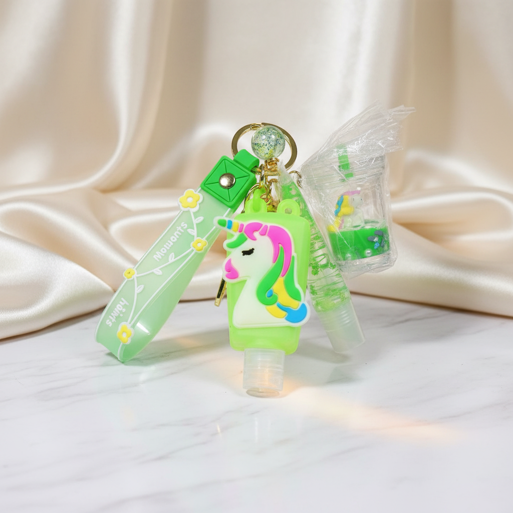 YOLELUX Keychain Gloss - Porte-clés Miroir Luxe avec Lip Gloss